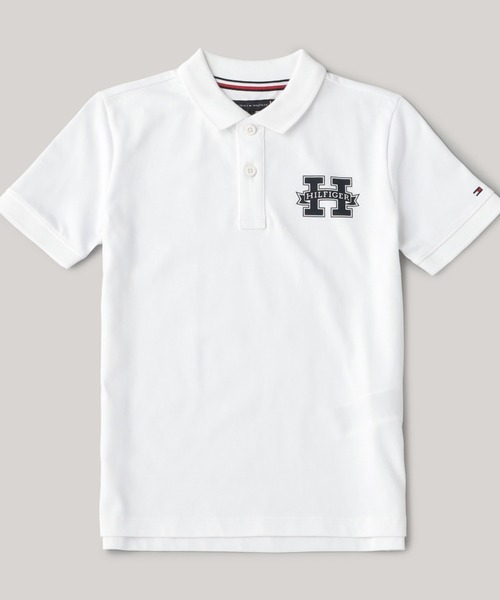 TOMMY HILFIGER（トミーヒルフィガー）の「BOYS レギュラーショートスリーブポロシャツ（ポロシャツ・キッズ・イエロー/レッド/ホワイト・140cm/150cm/160cm/130cm）」の2枚目の写真
