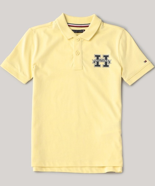 TOMMY HILFIGER（トミーヒルフィガー）の「BOYS レギュラーショートスリーブポロシャツ（ポロシャツ・キッズ・イエロー/レッド/ホワイト・140cm/150cm/160cm/130cm）」の3枚目の写真