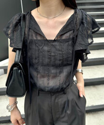 mline | [mline]フリルノースリブラウス(シャツ/ブラウス)