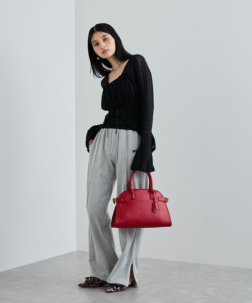 VIS（ビス）の「【洗える】フリルレースブラウス（シャツ/ブラウス・レディース・ブラック/オフホワイト・FREE）」の7枚目の写真