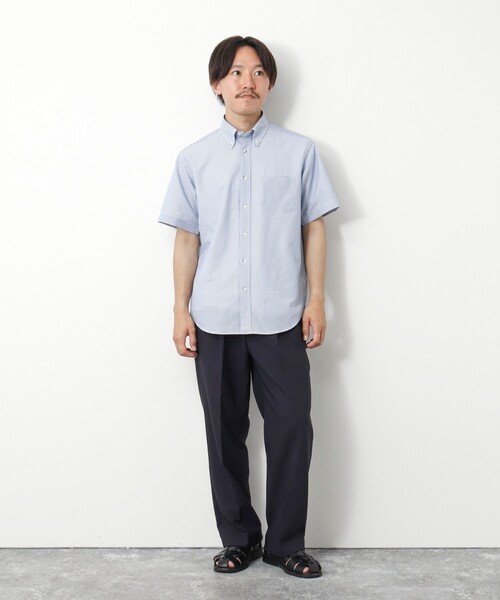 NOLLEY'S（ノーリーズ）の「DotAirサッカー 撥水BD半袖シャツ