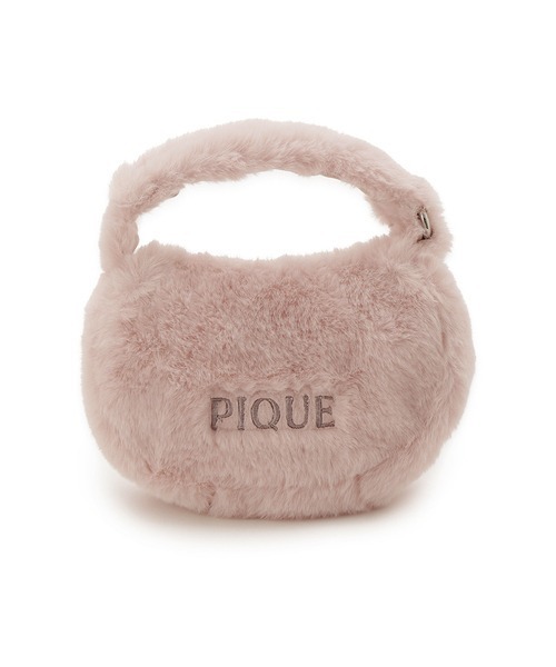 gelato pique(ジェラートピケ)の「【限定カラーあり】エコファーハンドルポーチ(ポーチ・レディース・ダークグレー/ブルー/ピンク/ベージュ/オフホワイト・FREE)」の18枚目の写真