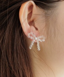 リボンデザイン ピアス(片耳用) 98e5127f2121ef56b654f6629e56e1