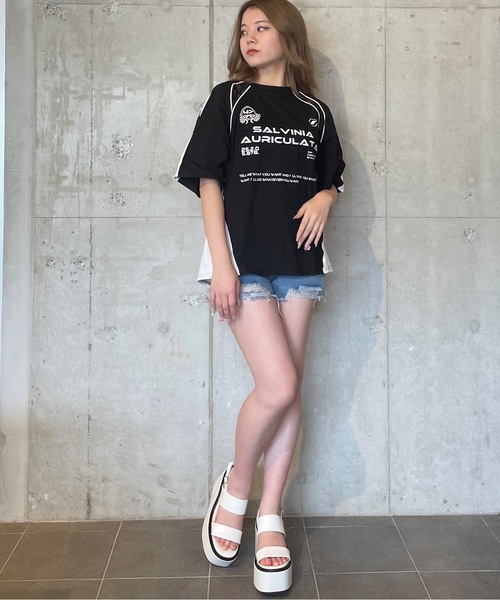 one way（ワンウェイ）の「レース切り替えゲームTシャツ（T