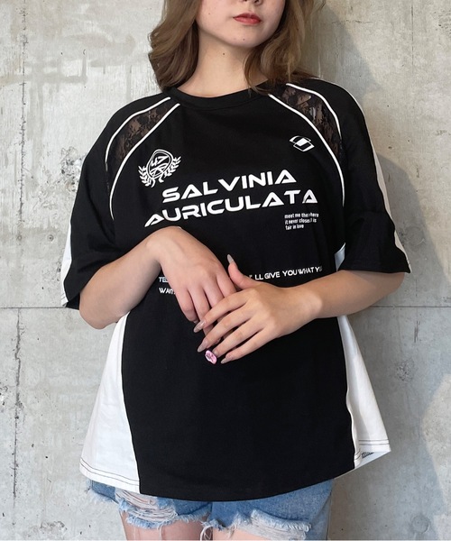 one way（ワンウェイ）の「レース切り替えゲームTシャツ（Tシャツ/カットソー・レディース・ブラック/ホワイト・FREE）」の14枚目の写真