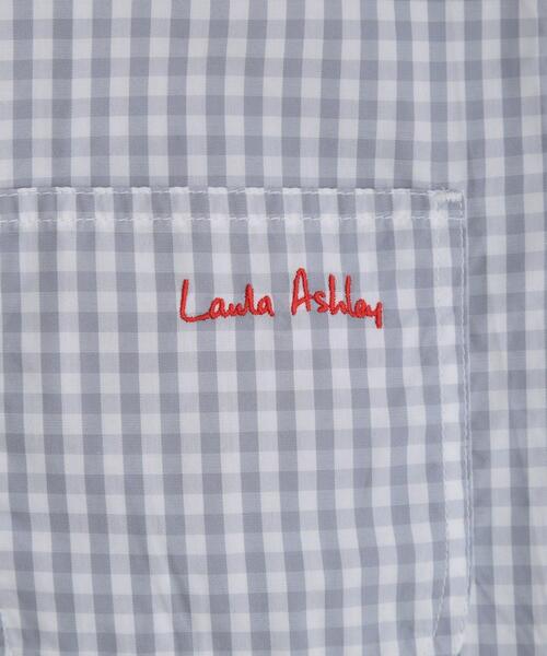 LAURA ASHLEY（ローラアシュレイ）の「【Lサイズあり／日本製／ワンマイルウエア】丸衿ロゴ刺しゅうシャツ（シャツ/ブラウス・レディース・ブルー系2/ブラック系1/グレー系1・38/40）」の15枚目の写真