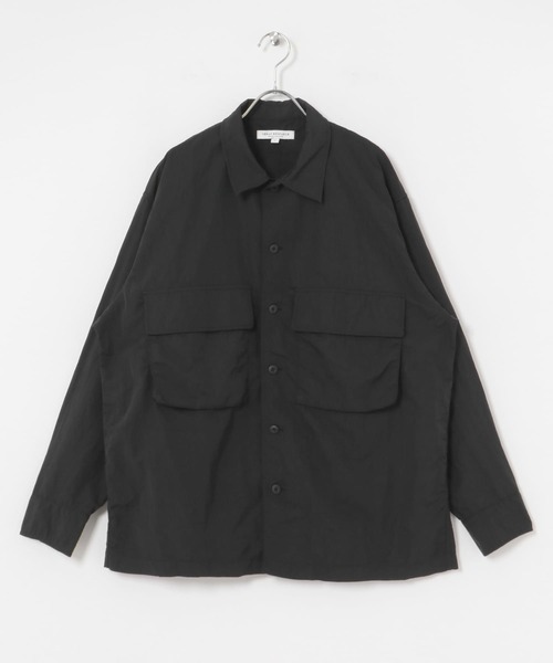 URBAN RESEARCH（アーバンリサーチ）の「ナイロンタッサーワークシャツ（シャツ/ブラウス・メンズ・ネイビー/ブラック・MEDIUM/LARGE）」の16枚目の写真