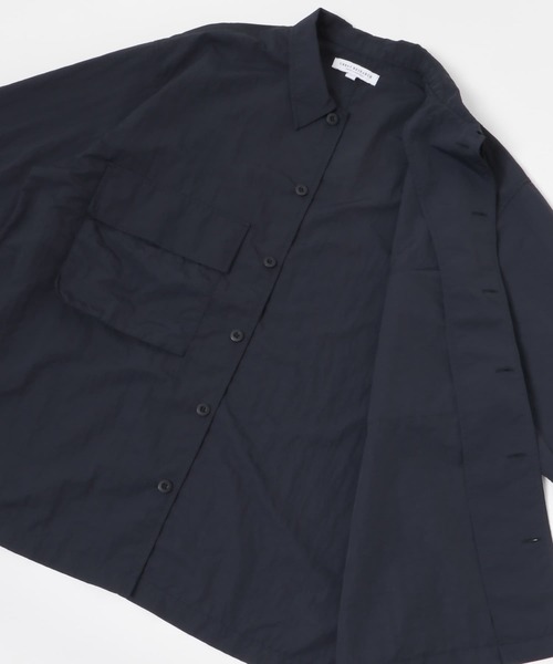 URBAN RESEARCH（アーバンリサーチ）の「ナイロンタッサーワークシャツ（シャツ/ブラウス・メンズ・ネイビー/ブラック・MEDIUM/LARGE）」の14枚目の写真