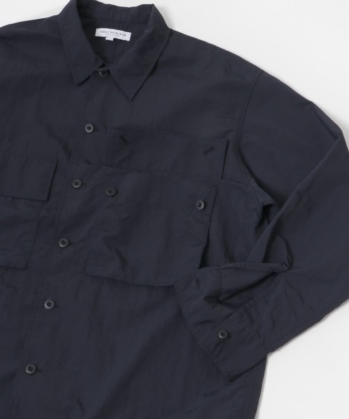 URBAN RESEARCH（アーバンリサーチ）の「ナイロンタッサーワークシャツ（シャツ/ブラウス・メンズ・ネイビー/ブラック・MEDIUM/LARGE）」の13枚目の写真