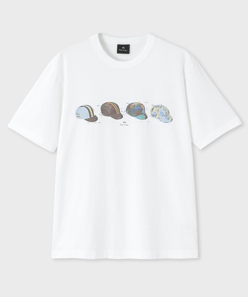 \'Cycling Caps\' Tシャツ / 242565 220X(Tシャツ/カットソー)|PS Paul Smith(ピーエスポールスミス)