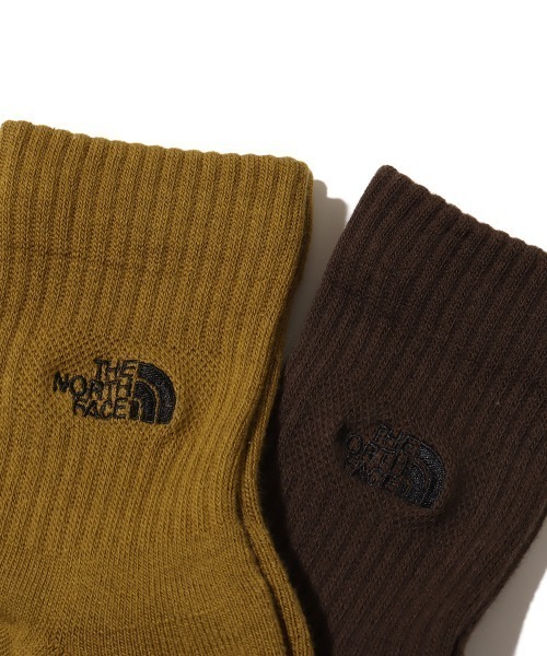 THE NORTH FACE(ザノースフェイス)の「THE NORTH FACE TNF Logo 2P Crew / ザ・ノース・フェイス TNF ロゴ 2P クルー(ソックス/靴下・メンズ・オレンジ/マルチ/ブラウン・L/M/S)」の7枚目の写真