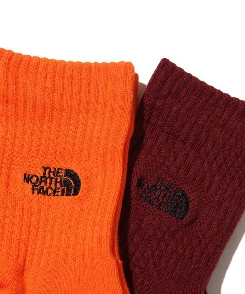 THE NORTH FACE(ザノースフェイス)の「THE NORTH FACE TNF Logo 2P Crew / ザ・ノース・フェイス TNF ロゴ 2P クルー(ソックス/靴下・メンズ・オレンジ/マルチ/ブラウン・L/M/S)」の11枚目の写真