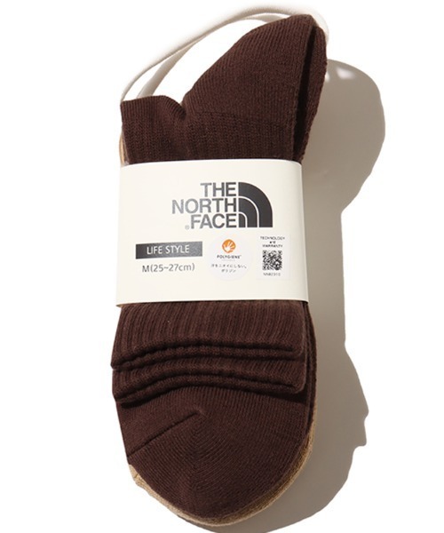 THE NORTH FACE(ザノースフェイス)の「THE NORTH FACE TNF Logo 2P Crew / ザ・ノース・フェイス TNF ロゴ 2P クルー(ソックス/靴下・メンズ・オレンジ/マルチ/ブラウン・L/M/S)」の14枚目の写真