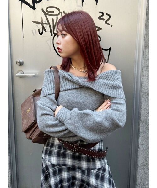 paloma wool ブラウン　ウール オフショルダー トップス Paloma Wool＞22AW COLLECTION START!! | st company online