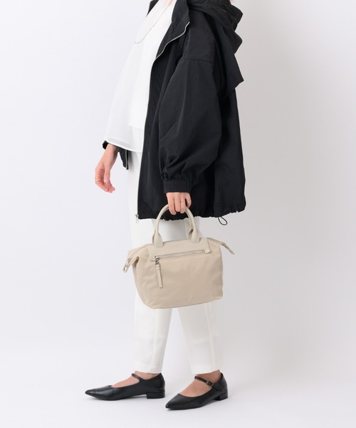 W&.Day/Night(ダブルアンド デイナイト)の「W&.Day/Night ルノ ナイロントート ミニサイズ 15581(トートバッグ・レディース・ブラック/グレイッシュベージュ/アイボリー・FREE)」の1枚目の写真