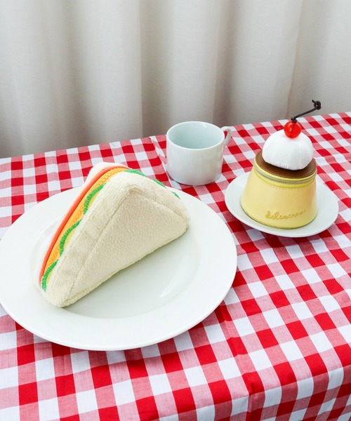 ACCOMMODE（アコモデ）の「喫茶 サンドイッチポーチ（ポーチ・レディース・ホワイト・FREE）」の8枚目の写真