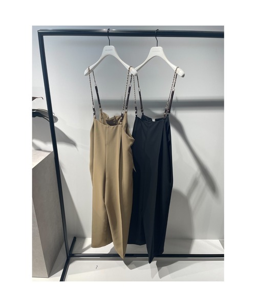 CHIGNON サス付きサロペットパンツ CHIGNON（シニヨン）の「CHIGNON サスペンダー付きツイード