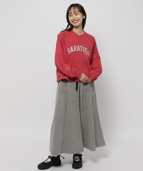 niko and...（ニコアンド）の「ベルトアソートフレアスカート（スカート・レディース・ライトグレー/チャコール/ライトブルー/ブラック/ブラウン・LARGE/MEDIUM）」の10枚目の写真