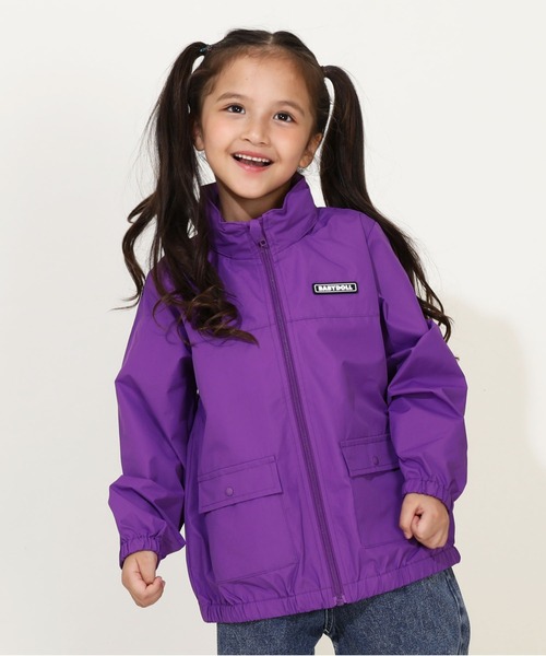 BABYDOLL（ベビードール）の「【防風撥水】2WAYウィンドブレーカー 9838K（ナイロンジャケット・キッズ・ブラック/ベビーピンク/チャコールグレー/オフホワイト/パープル/ベージュ/その他1/グリーン系その他7・90cm/100cm/110cm/120cm/130cm/140cm/150cm）」の6枚目の写真