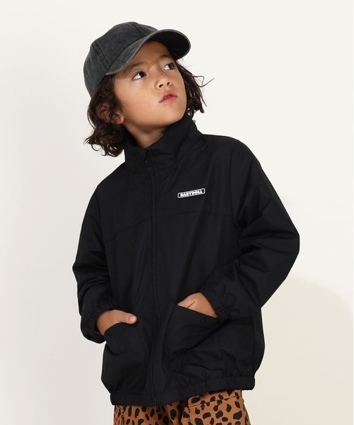 BABYDOLL（ベビードール）の「【防風撥水】2WAYウィンドブレーカー 9838K（ナイロンジャケット・キッズ・ブラック/ベビーピンク/チャコールグレー/オフホワイト/パープル/ベージュ/その他1/グリーン系その他7・90cm/100cm/110cm/120cm/130cm/140cm/150cm）」の2枚目の写真