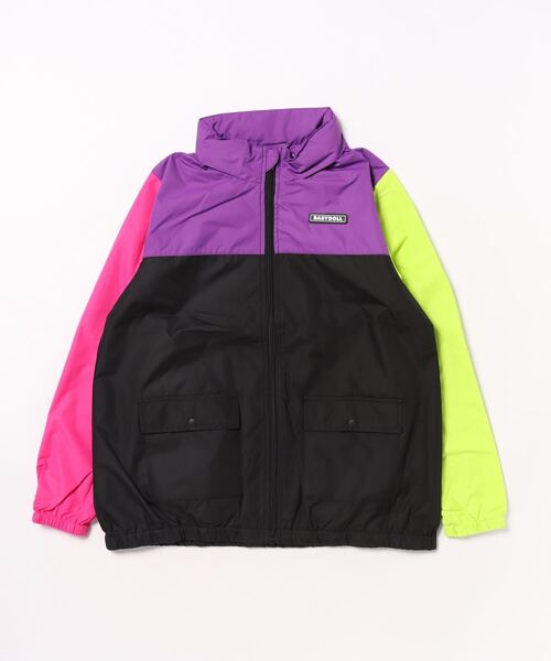 BABYDOLL（ベビードール）の「【防風撥水】2WAYウィンドブレーカー 9838K（ナイロンジャケット・キッズ・ブラック/ベビーピンク/チャコールグレー/オフホワイト/パープル/ベージュ/その他1/グリーン系その他7・90cm/100cm/110cm/120cm/130cm/140cm/150cm）」の12枚目の写真
