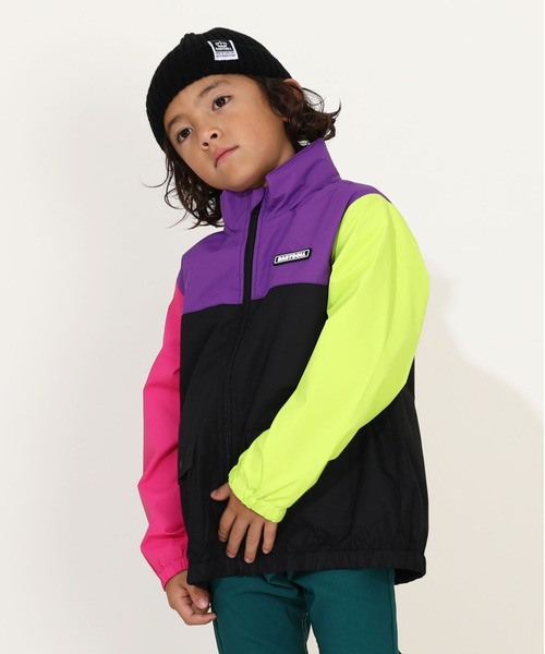 BABYDOLL（ベビードール）の「【防風撥水】2WAYウィンドブレーカー 9838K（ナイロンジャケット・キッズ・ブラック/ベビーピンク/チャコールグレー/オフホワイト/パープル/ベージュ/その他1/グリーン系その他7・90cm/100cm/110cm/120cm/130cm/140cm/150cm）」の13枚目の写真