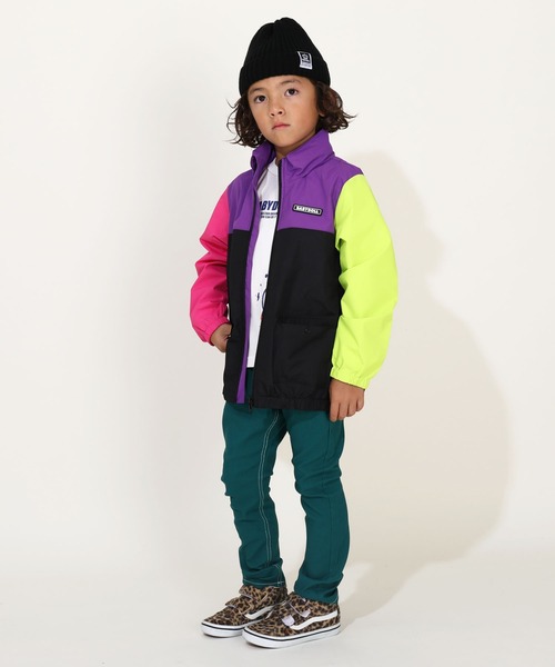 BABYDOLL（ベビードール）の「【防風撥水】2WAYウィンドブレーカー 9838K（ナイロンジャケット・キッズ・ブラック/ベビーピンク/チャコールグレー/オフホワイト/パープル/ベージュ/その他1/グリーン系その他7・90cm/100cm/110cm/120cm/130cm/140cm/150cm）」の15枚目の写真