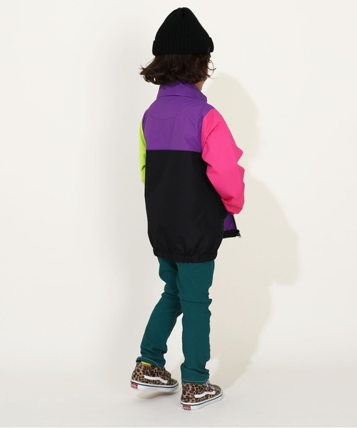 BABYDOLL（ベビードール）の「【防風撥水】2WAYウィンドブレーカー 9838K（ナイロンジャケット・キッズ・ブラック/ベビーピンク/チャコールグレー/オフホワイト/パープル/ベージュ/その他1/グリーン系その他7・90cm/100cm/110cm/120cm/130cm/140cm/150cm）」の16枚目の写真