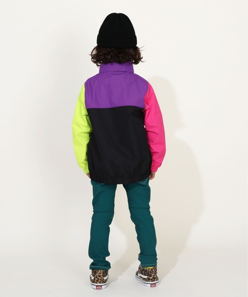 BABYDOLL（ベビードール）の「【防風撥水】2WAYウィンドブレーカー 9838K（ナイロンジャケット・キッズ・ブラック/ベビーピンク/チャコールグレー/オフホワイト/パープル/ベージュ/その他1/グリーン系その他7・90cm/100cm/110cm/120cm/130cm/140cm/150cm）」の18枚目の写真