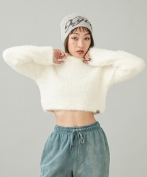 X-girl | HIGH NECK COMPACT KNIT TOP(ニット/セーター)