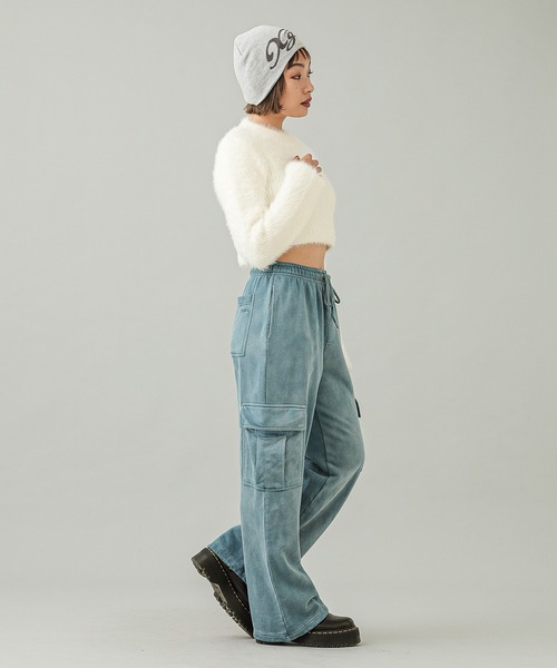 X-girl（エックスガール）の「HIGH NECK COMPACT KNIT TOP（ニット/セーター・レディース・ホワイト/チャコール・ONE SIZE）」の18枚目の写真