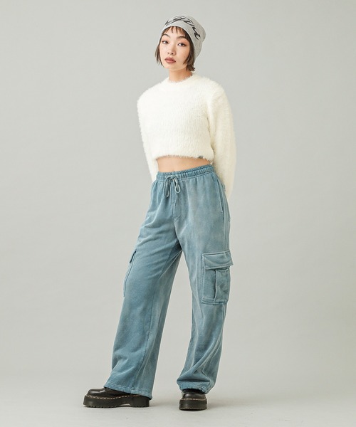 X-girl（エックスガール）の「HIGH NECK COMPACT KNIT TOP（ニット/セーター・レディース・ホワイト/チャコール・ONE SIZE）」の14枚目の写真