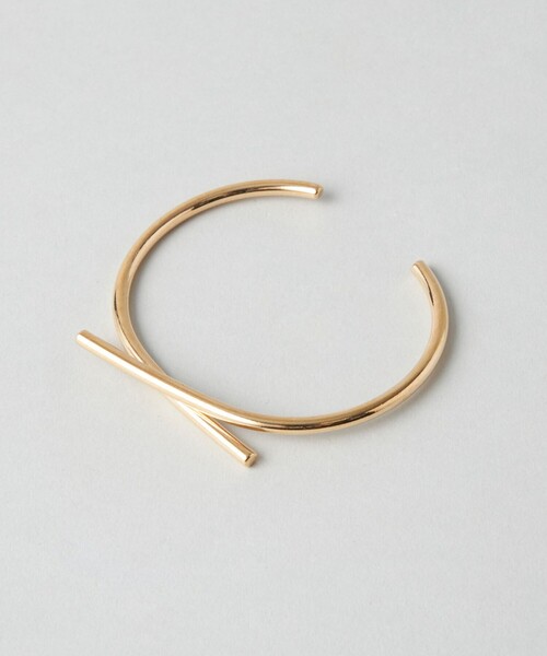 CITEN（シテン）の「＜CITEN＞  クロスライン バングル（バングル/リストバンド・レディース・シルバー/ゴールド・FREE）」の13枚目の写真