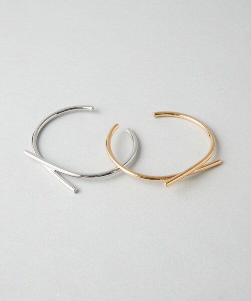 CITEN（シテン）の「＜CITEN＞  クロスライン バングル（バングル/リストバンド・レディース・シルバー/ゴールド・FREE）」の14枚目の写真