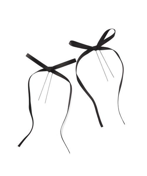 ANEMONE（アネモネ）の「ロングリボンUピン[2本セット]（ヘアピン・レディース・ブルー/ブラック・FREE）」の3枚目の写真