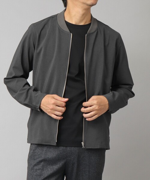 STONE  シャツブルゾン STERNBERG（スタンバーグ）の「サイドスリットZIPシャツ