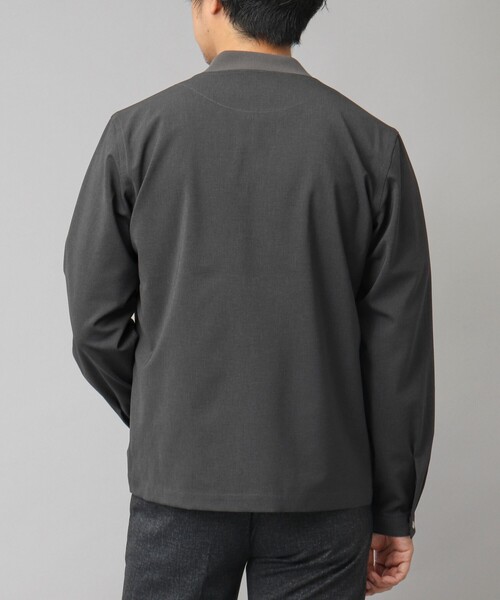 NOLLEY’S（ノーリーズ）の「【ACTIVE SECT】"ALL TIME DRY" MA-1 シャツブルゾン（ブルゾン・メンズ・チャコールグレー/ダークネイビー/ブラック・S/XL/L/M）」の9枚目の写真