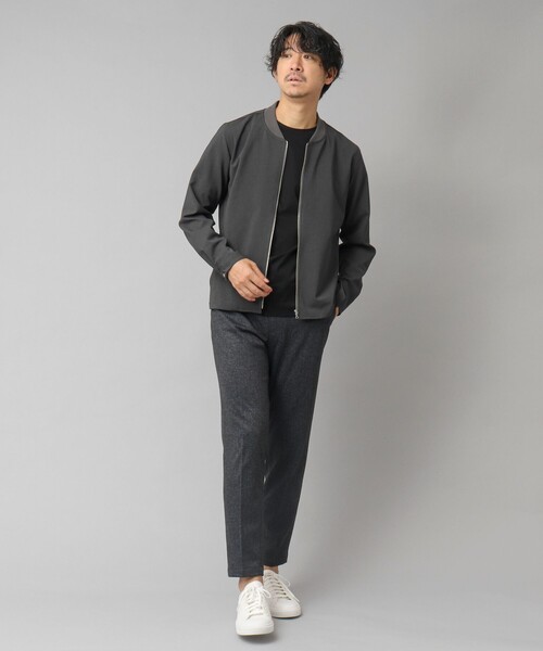 NOLLEY’S（ノーリーズ）の「【ACTIVE SECT】"ALL TIME DRY" MA-1 シャツブルゾン（ブルゾン・メンズ・チャコールグレー/ダークネイビー/ブラック・S/XL/L/M）」の16枚目の写真