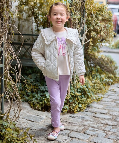 ANY(エニィ)の「ハートキルティングブルゾン(ブルゾン・キッズ・ベージュ系/ピンク系・110/120/130)」の11枚目の写真