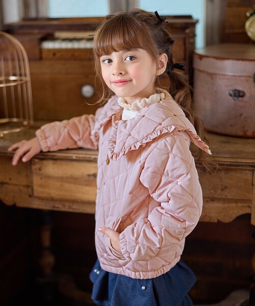 ANY(エニィ)の「ハートキルティングブルゾン(ブルゾン・キッズ・ベージュ系/ピンク系・110/120/130)」の14枚目の写真