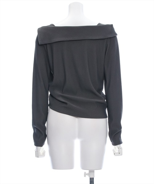 clear（クリア）の「サイドドロスト長袖リブカットソートップス [華奢見え]≪2024AW新作≫（Tシャツ/カットソー・レディース・チャコールグレー/ブラック/アイボリー・F）」の18枚目の写真