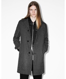 ALLSAINTS | FINCHER HERRINGBONE CASHMERE BLEND COAT | FINCHER ヘリンボーン カシミヤ ブレンド コート(チェスターコート)