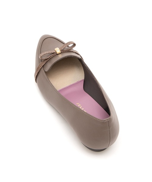 JELLY BEANS（ジェリービーンズ）の「【晴雨兼用】【防水・撥水】【生活防水】【滑りにくい】【雨の日】【通勤靴】【レイン対応】リボンローファーモールドソールレインパンプス(325-49050)JELLY BEANS(ジェリービーンズ)（レインシューズ・レディース・ダークブラウン/グレー/ブラック・22.5/23/23.5/24/24.5）」の8枚目の写真