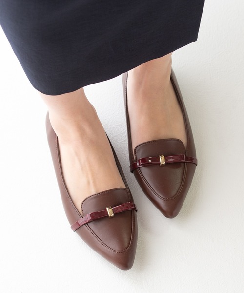 JELLY BEANS（ジェリービーンズ）の「【晴雨兼用】【防水・撥水】【生活防水】【滑りにくい】【雨の日】【通勤靴】【レイン対応】リボンローファーモールドソールレインパンプス(325-49050)JELLY BEANS(ジェリービーンズ)（レインシューズ・レディース・ダークブラウン/グレー/ブラック・22.5/23/23.5/24/24.5）」の16枚目の写真