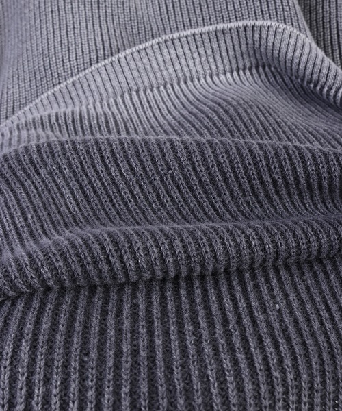 WESTSEA（ウエストシー）の「片畔 ストーンウォッシュ加工 ルーズサイズ 無地クルー（ニット/セーター・メンズ・スミクロ/グレー/ネイビー・L/M）」の20枚目の写真