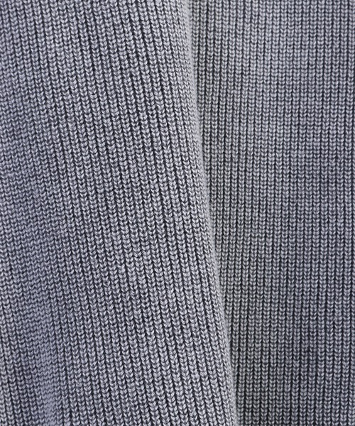 WESTSEA（ウエストシー）の「片畔 ストーンウォッシュ加工 ルーズサイズ 無地クルー（ニット/セーター・メンズ・スミクロ/グレー/ネイビー・L/M）」の18枚目の写真