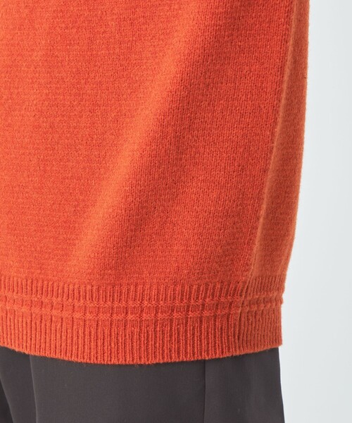 green label relaxing（グリーンレーベルリラクシング）の「ハミルトンラム ワイドカラー ニット（ニット/セーター・メンズ・ライトブルー/グレー/ダークブラウン/オレンジ・S/M/L/XL）」の20枚目の写真