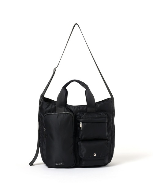 niko and...（ニコアンド）の「オリジナルメニーポケット2WAYトートバッグ（トートバッグ・レディース・ブラウン/ブラック/カーキ・0）」の4枚目の写真