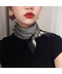 B.I.D.（ビーアイディー）の「《リングSET♪》千鳥柄スカーフ（バンダナ/スカーフ）」