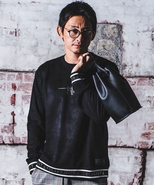 RTEG アダムスジャグラー 黒 トレーナー刺繍入り adamsJUGGLER トレーナー スウェット RTEGフローラルスウェット